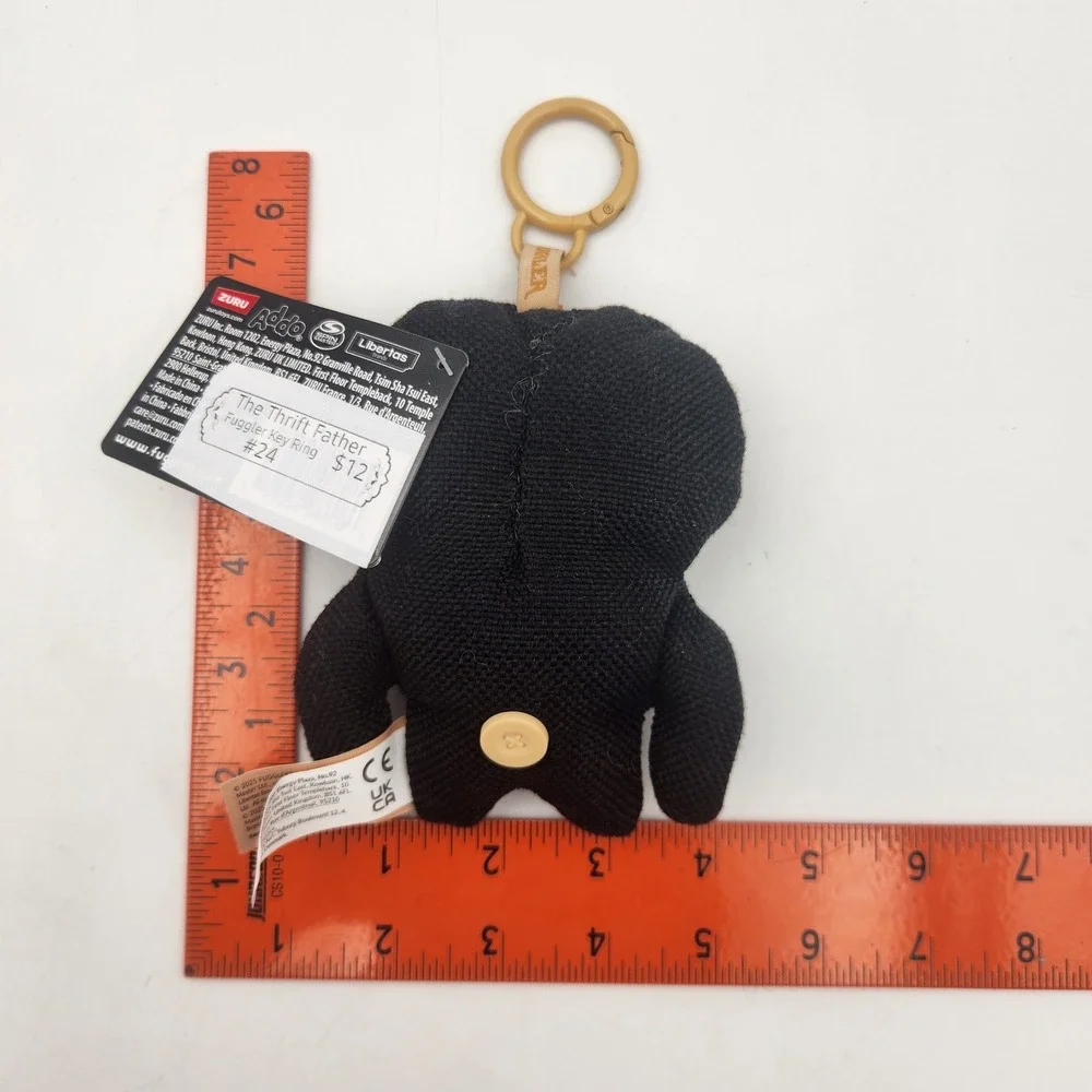 Zuru Fuggler Keyring Black Three Eyed‎ Monster Plush Clip On Human Teeth NWT